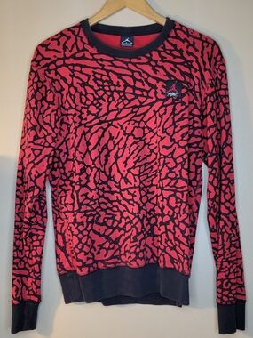 Vintage 90s Nike Air Jordan Prime Flight Elephant Print Sweatshirt